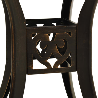 Garden Table Bronze 78x78x72 cm Cast Aluminium Payday Deals