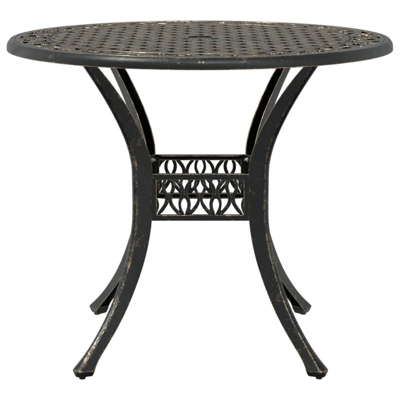 Garden Table Bronze Ø90x75 cm Cast Aluminium Payday Deals