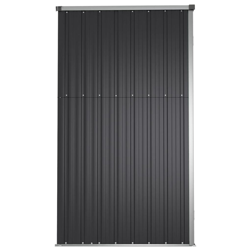 Garden Tool Shed Anthracite 161x89x161 cm Galvanised Steel Payday Deals