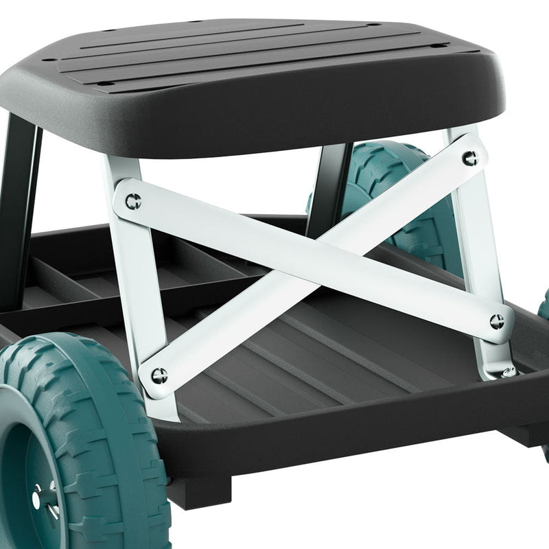 Gardeon Garden Cart Rolling Stool with Wheels Gardening Helper Seat Farm Yard Payday Deals