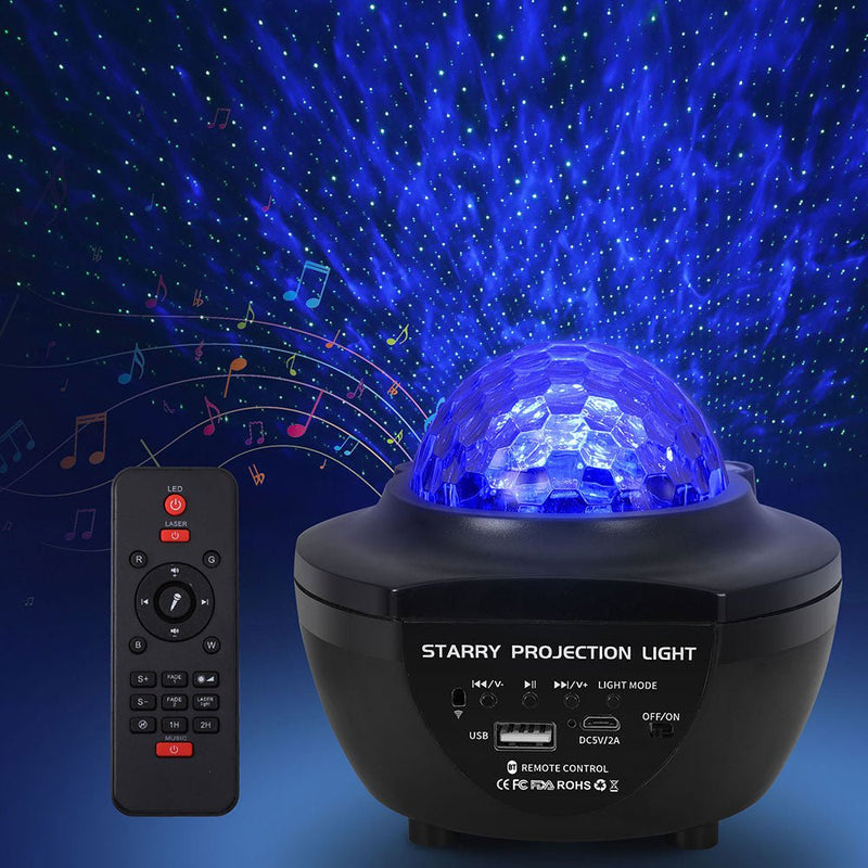 Gardeon Projector Party Night Light LED Galaxy Starry Sky Ocean Star Lamp Music Payday Deals