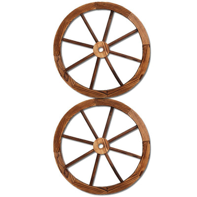 Gardeon Wooden Wagon Wheel X2 Payday Deals