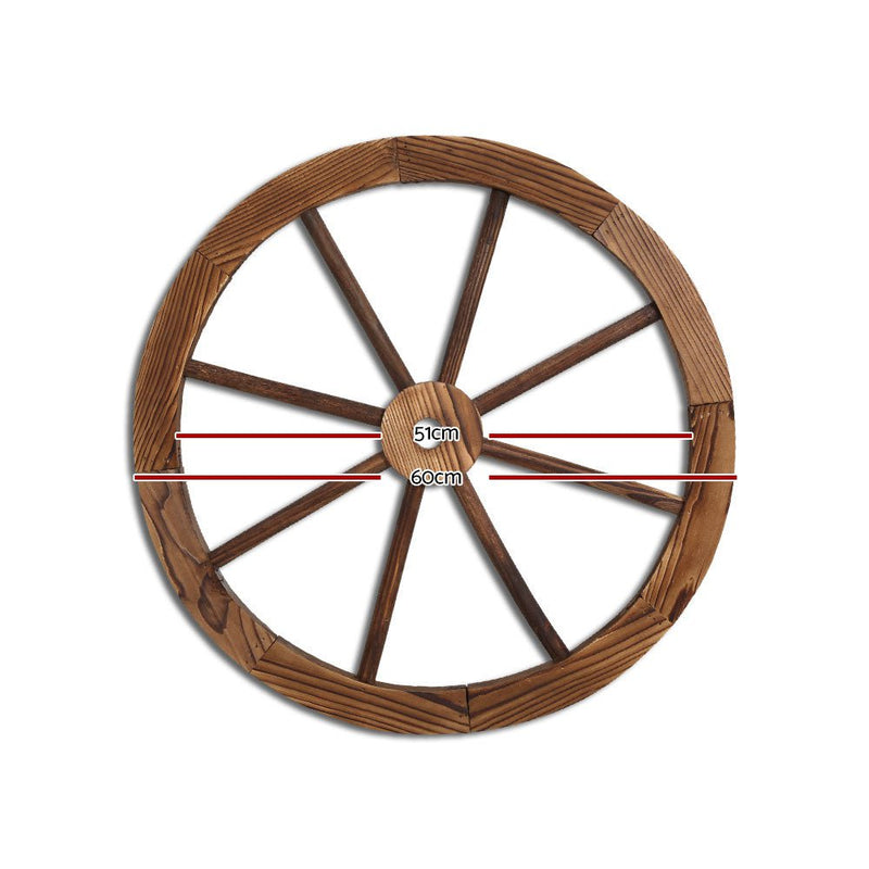 Gardeon Wooden Wagon Wheel X2 Payday Deals