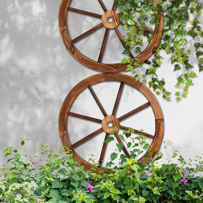 Gardeon Wooden Wagon Wheel X2 Payday Deals