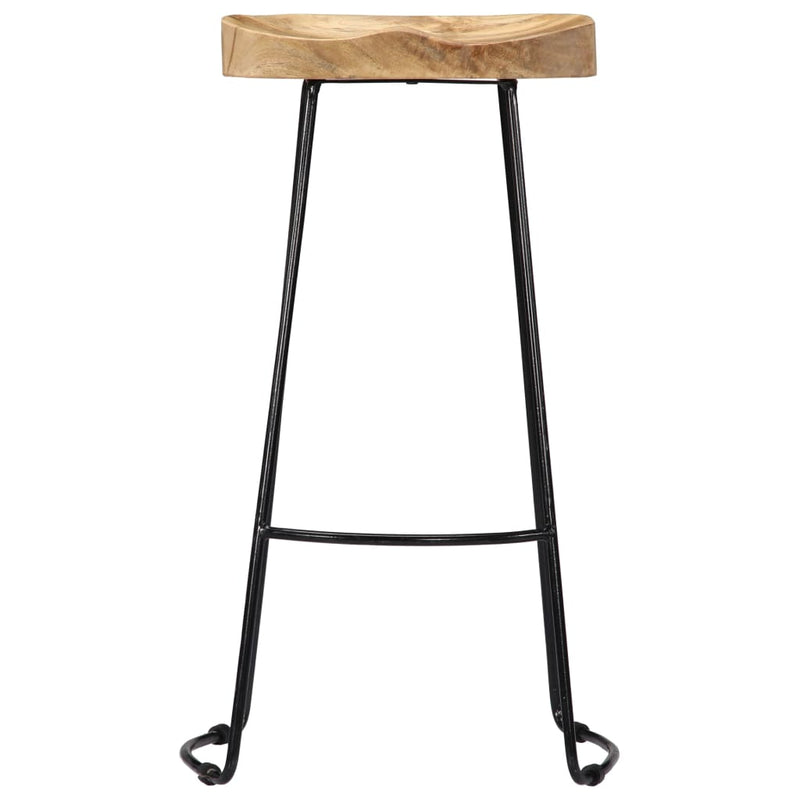 Gavin Bar Stools 2 pcs Solid Mango Wood Payday Deals