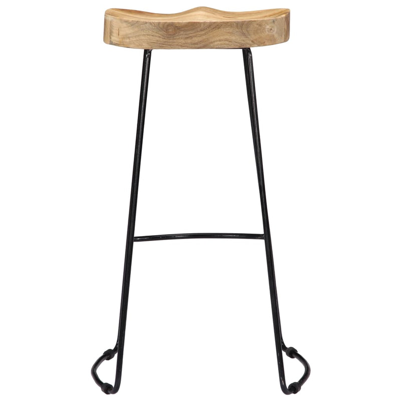Gavin Bar Stools 2 pcs Solid Mango Wood Payday Deals