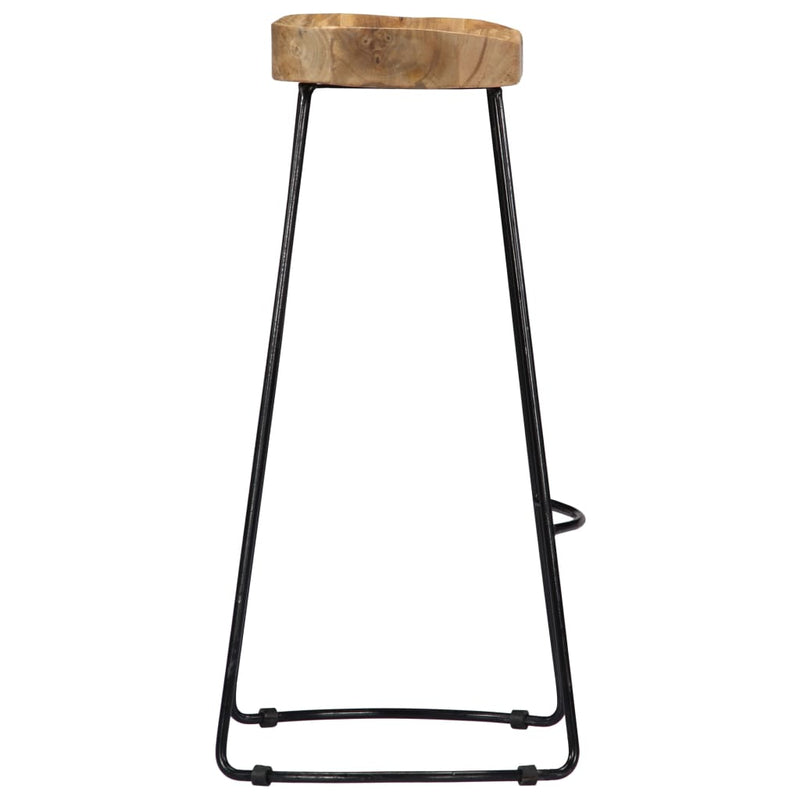 Gavin Bar Stools 2 pcs Solid Mango Wood Payday Deals