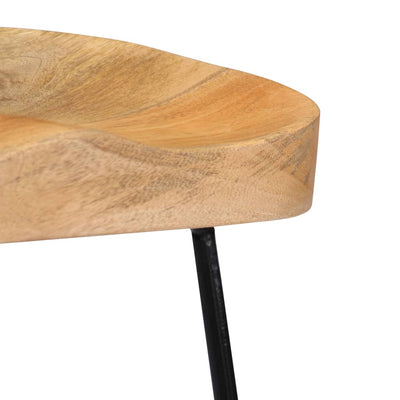 Gavin Bar Stools 2 pcs Solid Mango Wood Payday Deals