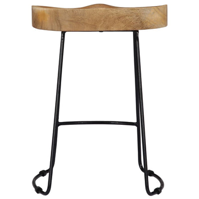 Gavin Bar Stools 2 pcs Solid Mango Wood Payday Deals