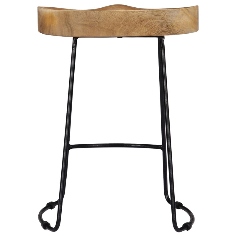Gavin Bar Stools 2 pcs Solid Mango Wood Payday Deals