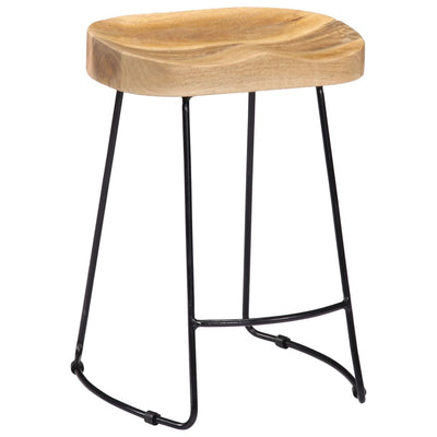 Gavin Bar Stools 2 pcs Solid Mango Wood Payday Deals