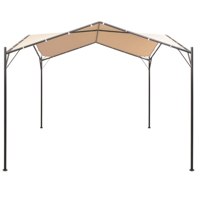 Gazebo Pavilion Tent Canopy 4x4 m Steel Beige Payday Deals