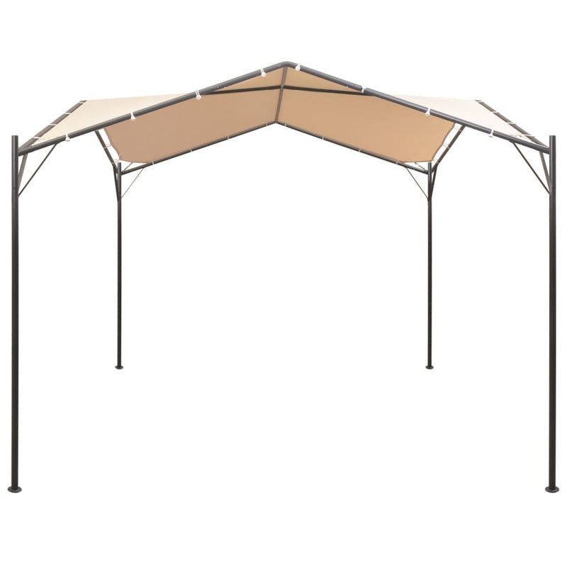 Gazebo Pavilion Tent Canopy 4x4 m Steel Beige Payday Deals