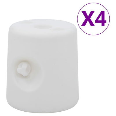 Gazebo Weights 4 pcs PE White Payday Deals