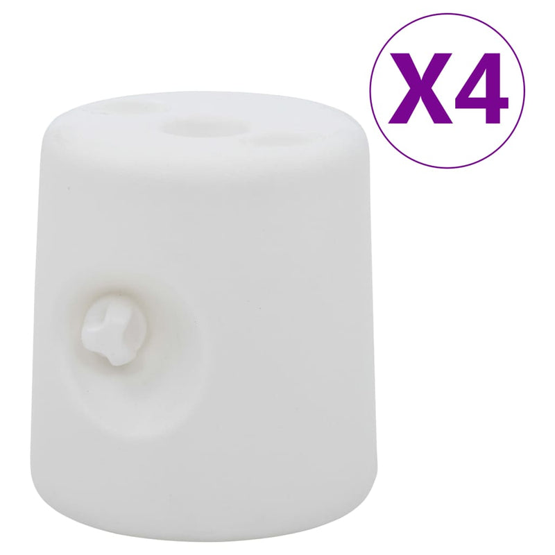 Gazebo Weights 4 pcs PE White Payday Deals