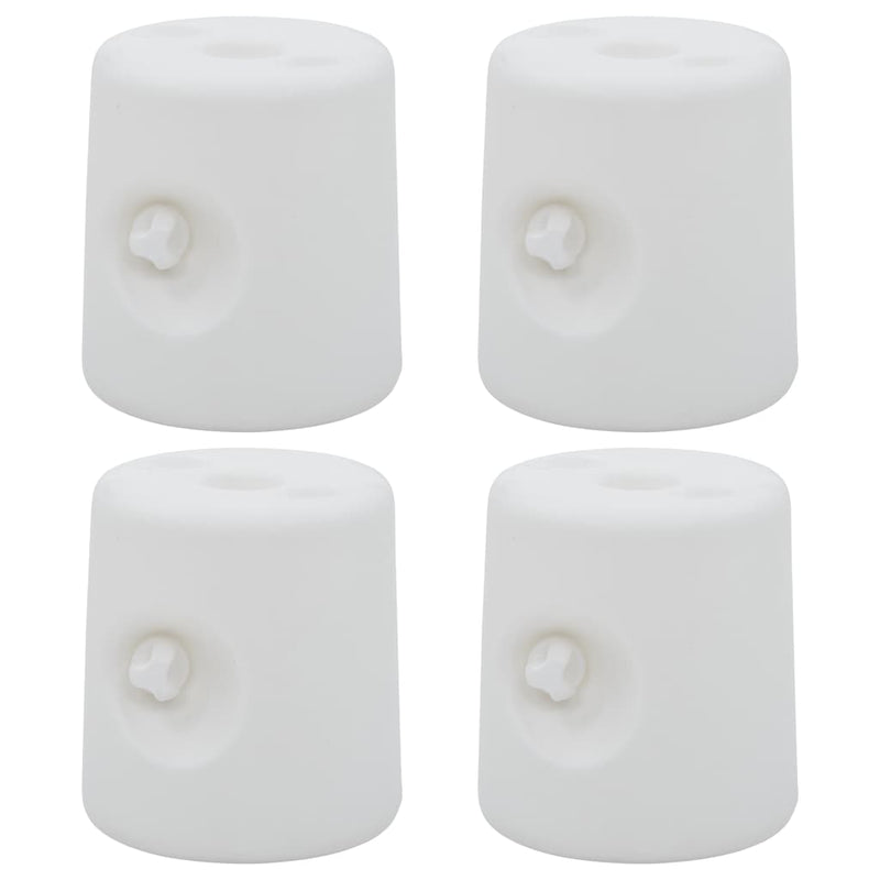 Gazebo Weights 4 pcs PE White Payday Deals