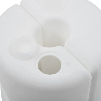 Gazebo Weights 4 pcs PE White Payday Deals