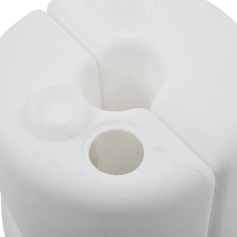 Gazebo Weights 4 pcs PE White Payday Deals