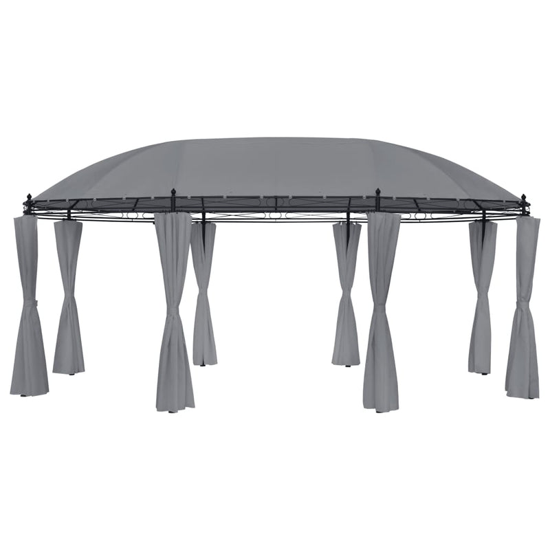Gazebo with Curtains 520x349x255 cm Anthracite Payday Deals