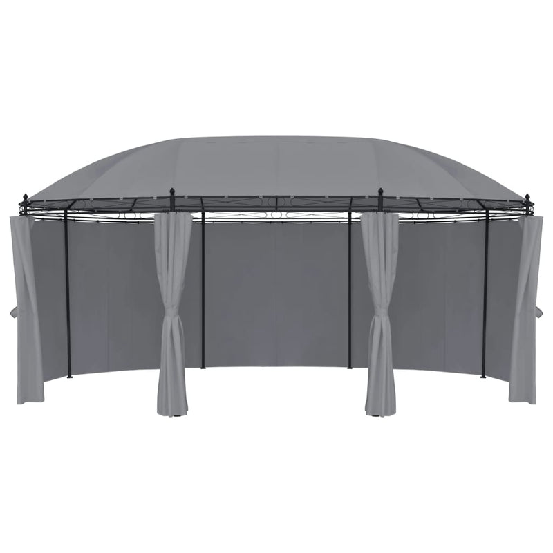 Gazebo with Curtains 520x349x255 cm Anthracite Payday Deals