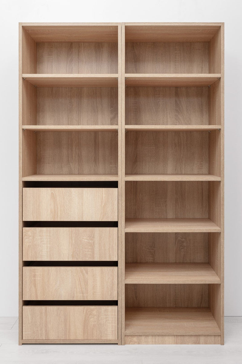 GENEVA SIX SHELF BUILD IN WARDROBE - NATURAL OAK Payday Deals