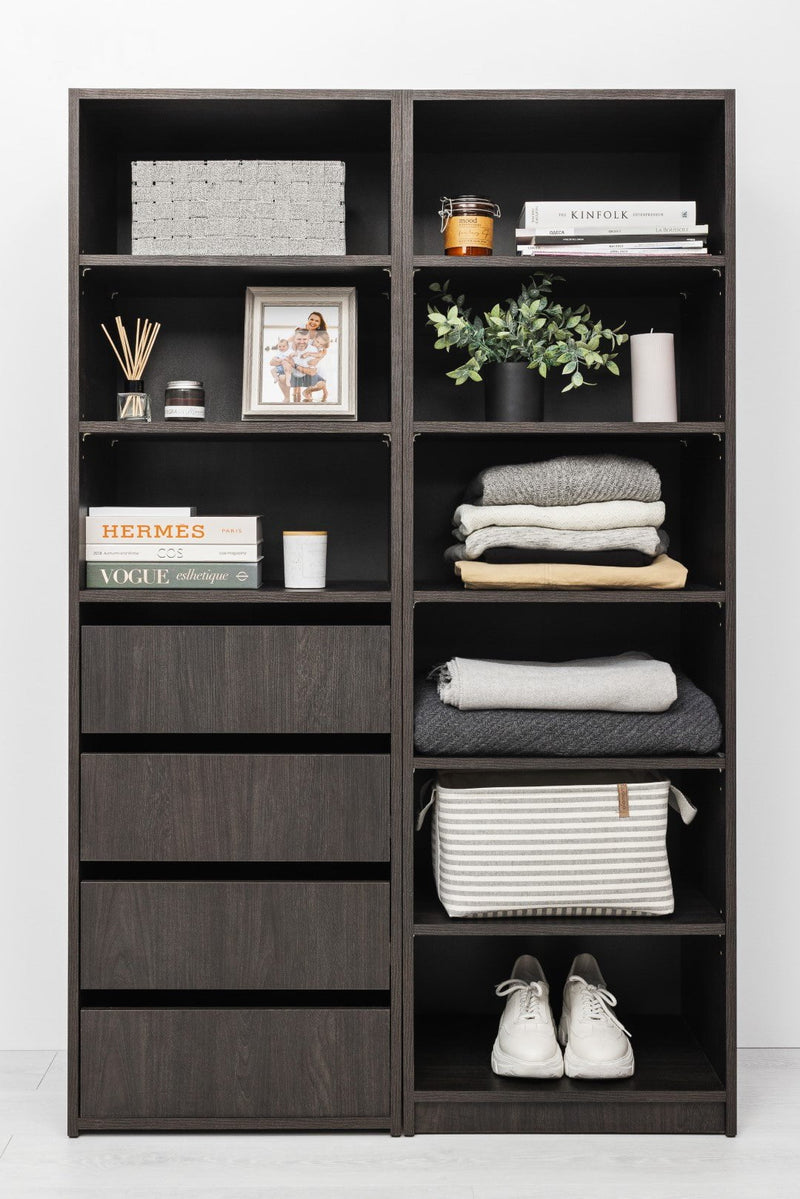 GENEVA SIX SHELF BUILD IN WARDROBE - NORDIC ASH Payday Deals