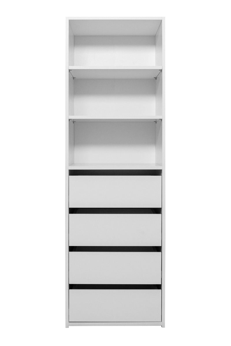 GENEVA THREE SHELF/FOUR DRAWER BUILT IN WARDROBE - CLASSIC Payday Deals