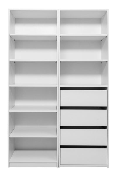 GENEVA THREE SHELF/FOUR DRAWER BUILT IN WARDROBE - CLASSIC Payday Deals