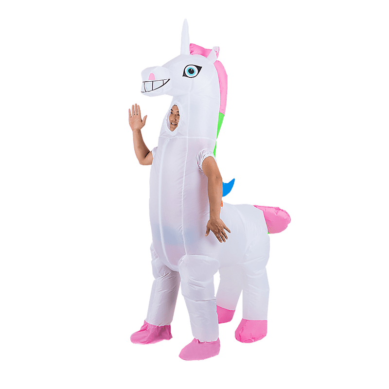 Giant Unicorn Fancy Dress Fan Inflatable Costume  Suit Payday Deals