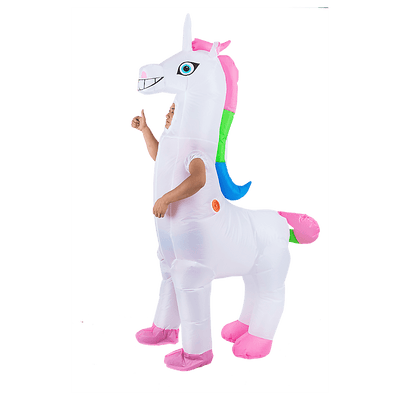 Giant Unicorn Fancy Dress Fan Inflatable Costume  Suit Payday Deals