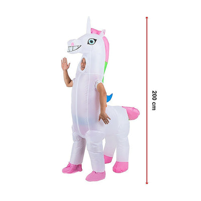 Giant Unicorn Fancy Dress Fan Inflatable Costume  Suit Payday Deals