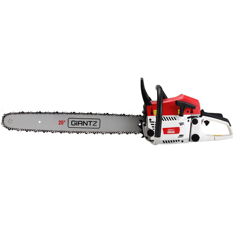 Giantz 62cc Petrol Commercial Chainsaw 20" Bar E-Start Tree Chain Saw Pruning Payday Deals