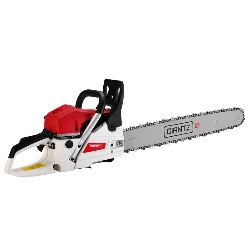 Giantz 62cc Petrol Commercial Chainsaw 20" Bar E-Start Tree Chain Saw Pruning Payday Deals