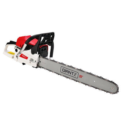 Giantz 62cc Petrol Commercial Chainsaw 20" Bar E-Start Tree Chain Saw Pruning Payday Deals