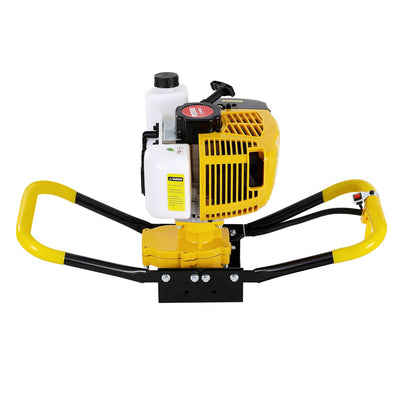 Giantz 74CC Post Hole Digger Motor Only Petrol Engine Yellow Payday Deals