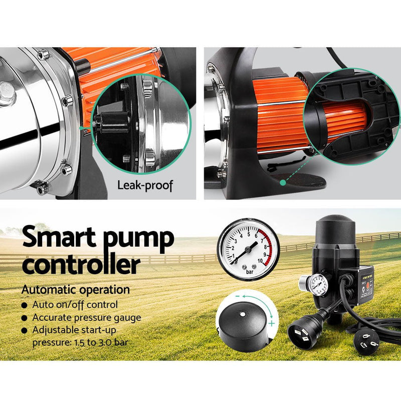 Giantz 800W High Pressure Garden Water Pump with Auto Controller Payday Deals