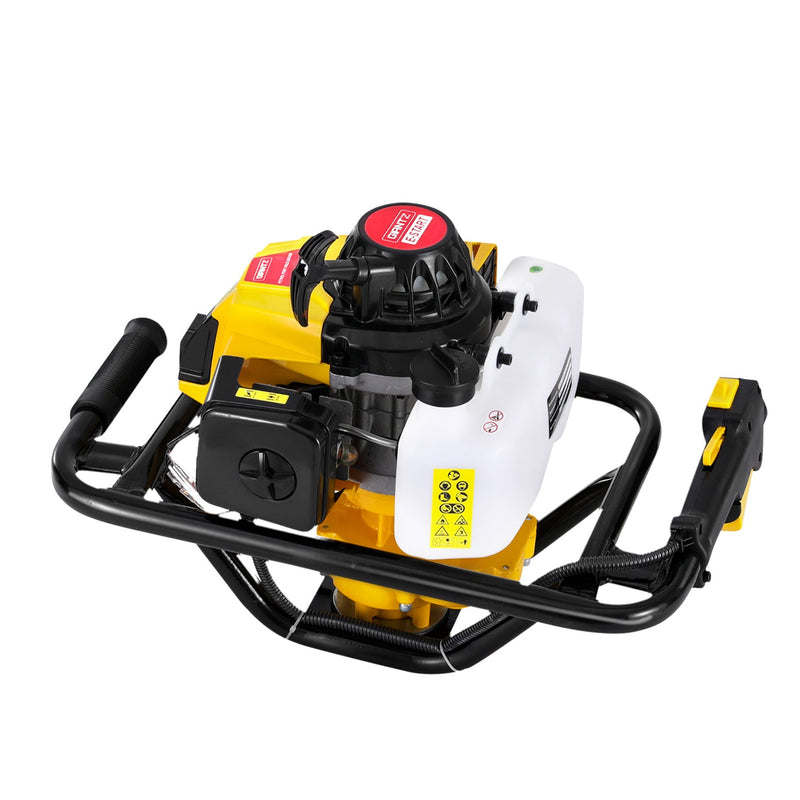 Giantz 82CC Post Hole Digger Motor Only Petrol Engine Yellow Payday Deals