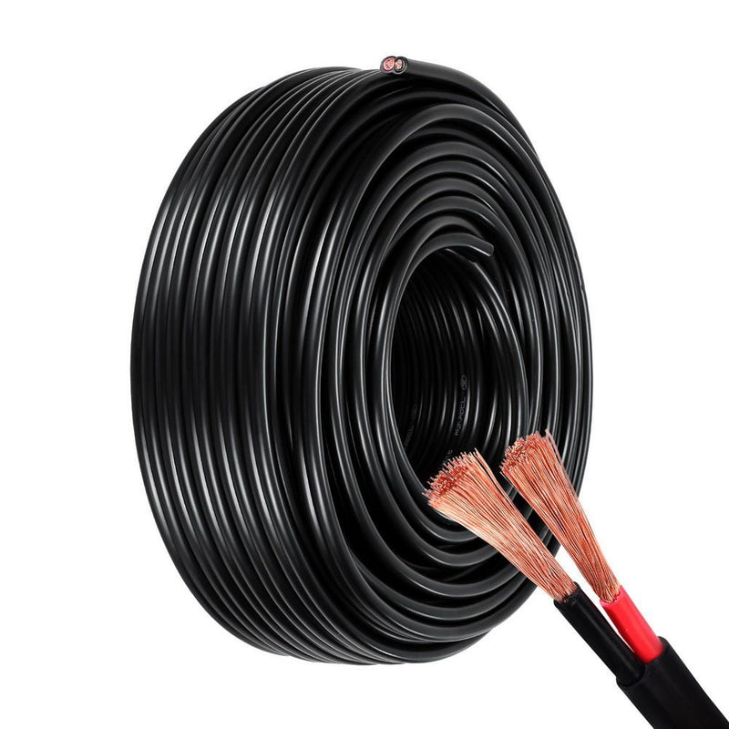 Giantz 8B&S 30M Twin Core Wire Electrical Cable Extension Car 450V 2 Sheath Payday Deals