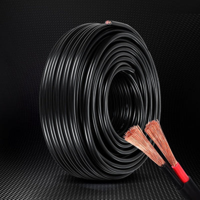 Giantz 8B&S 30M Twin Core Wire Electrical Cable Extension Car 450V 2 Sheath Payday Deals