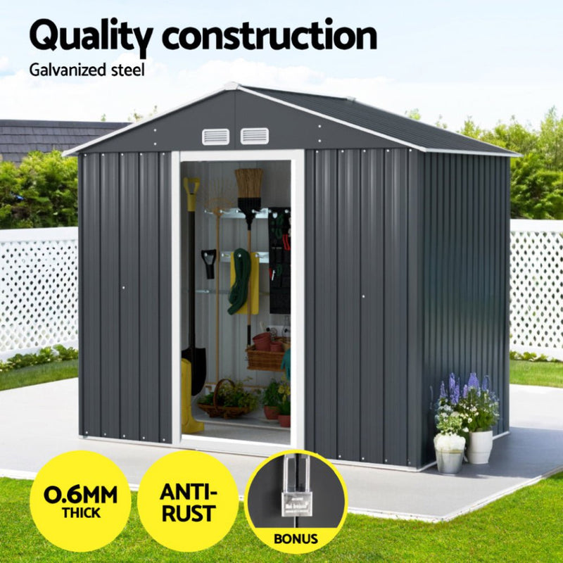 Giantz Garden Shed Outdoor Storage 2.15x1.3M Tool Workshop House Shelter Sliding Door Payday Deals