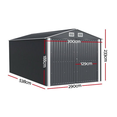 Giantz Garden Shed Sheds Outdoor Storage 3x5.38M Tool Workshop House Shelter Payday Deals