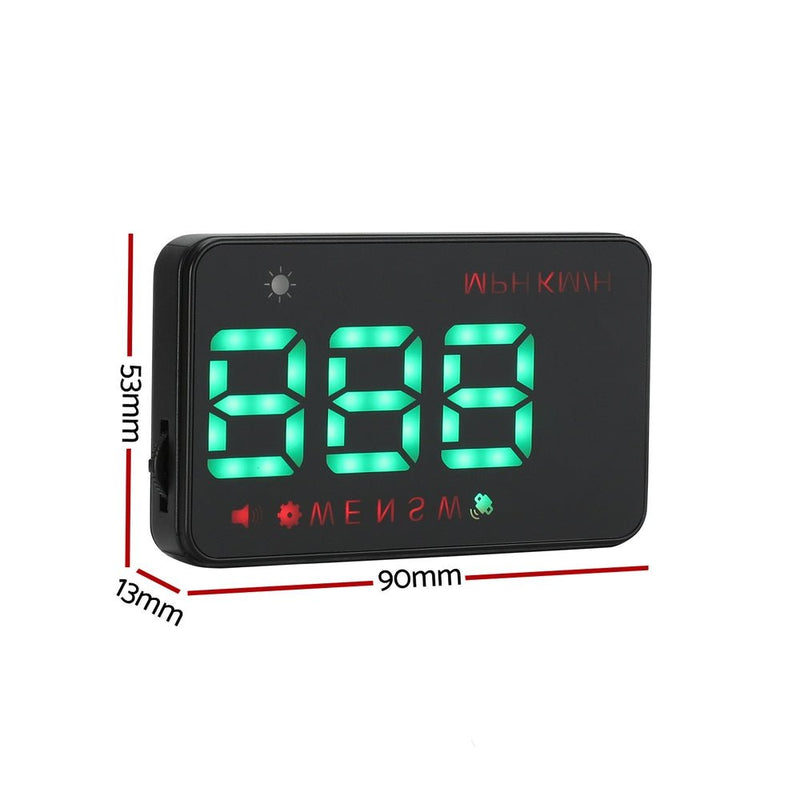 Giantz Universal Car Digital GPS Speedometer HUD Display Overspeed Warning Alarm 2 Modes Payday Deals