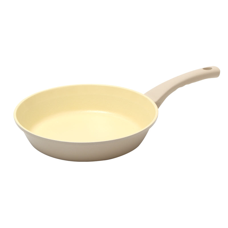 Giorno Felice 28cm Beige IH Frypan Ceramic Non-Stick Frying Pan Induction Payday Deals