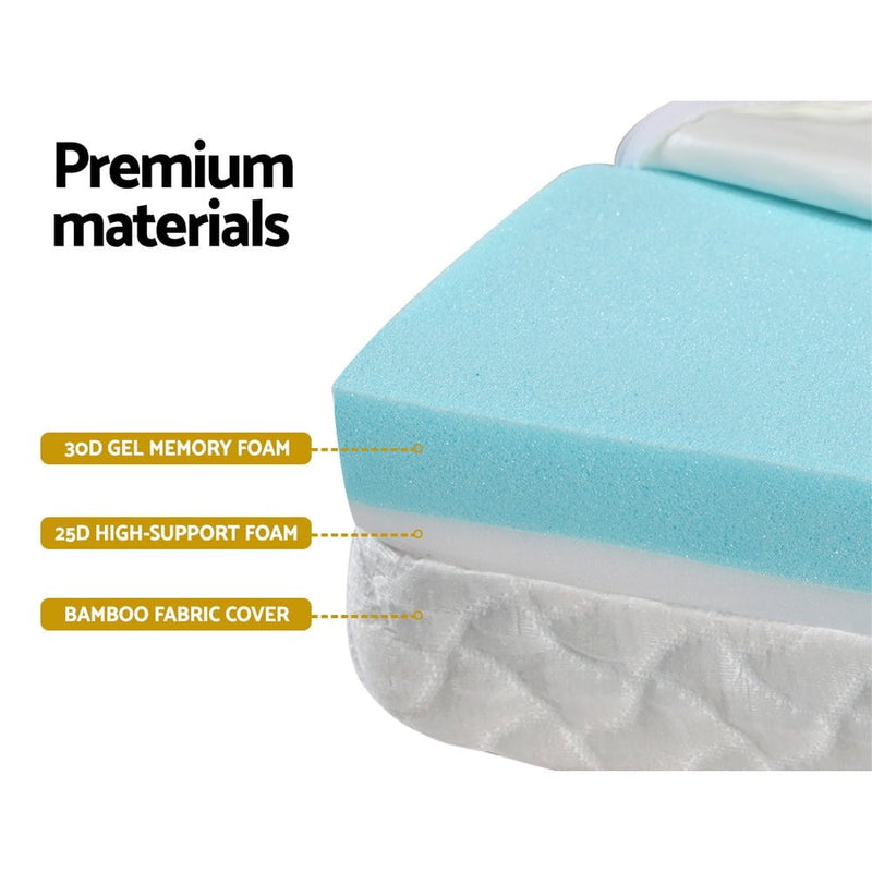 Giselle Bedding Foldable Mattress Folding Foam Cot Bed Cool Gel Payday Deals