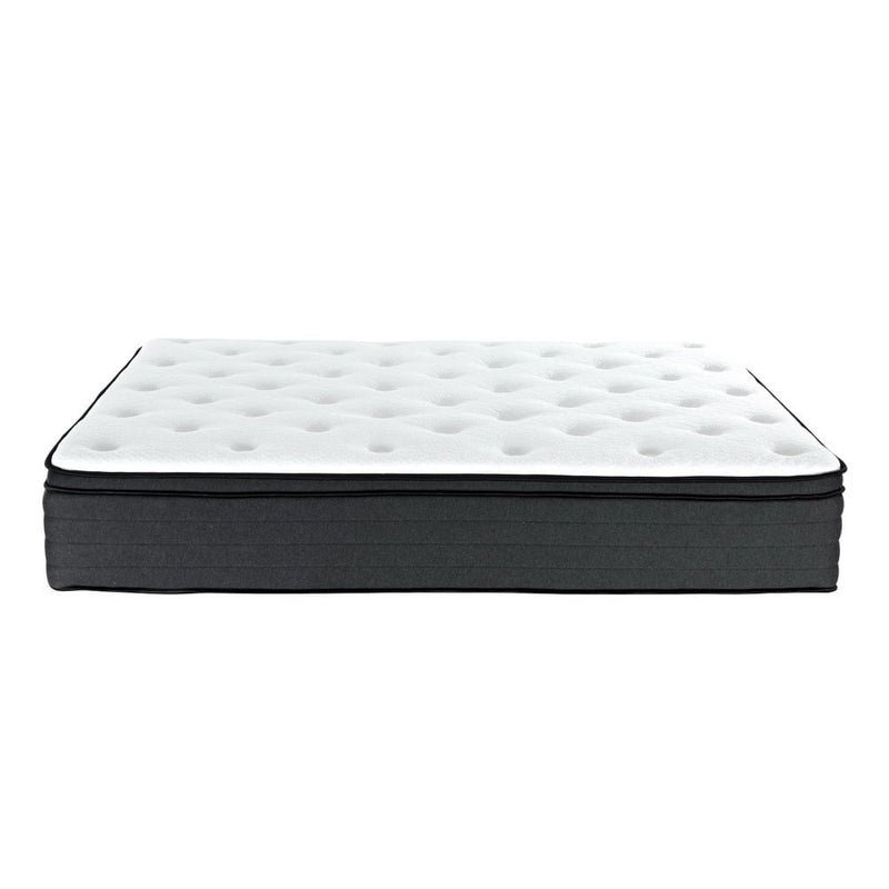 Giselle Bedding KING Mattress Bed 7 Zone Euro Top Pocket Spring Firm Foam Payday Deals