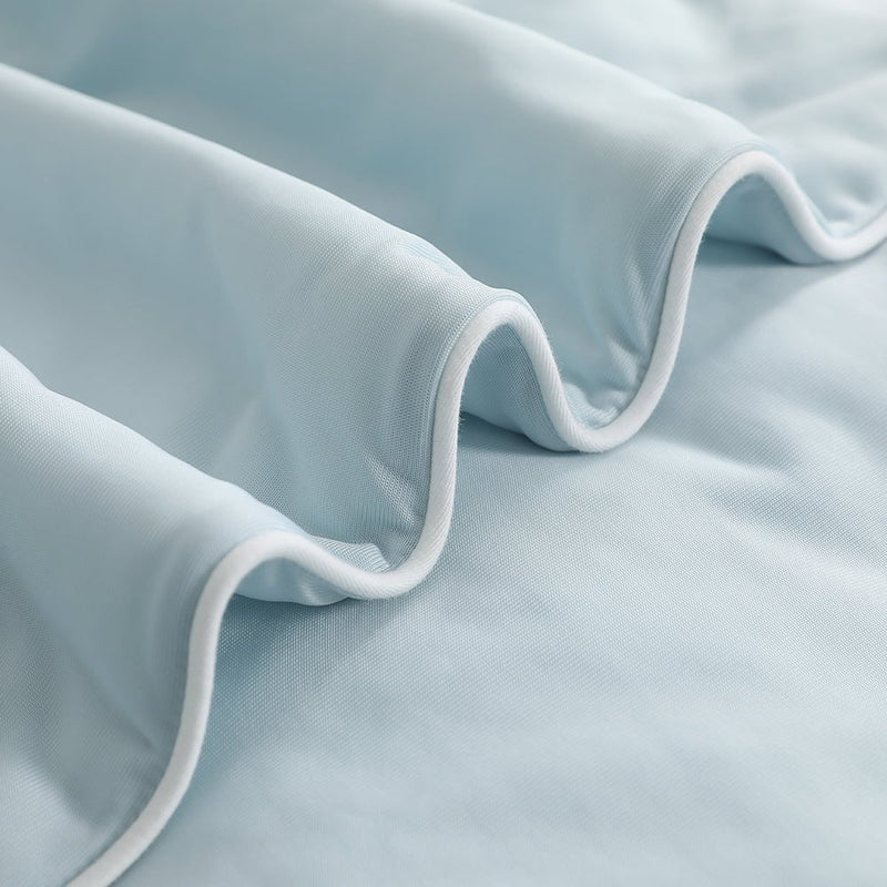 Giselle Cooling Comforter Summer Quilt Lightweight Blanket Cover Single Blue Payday Deals