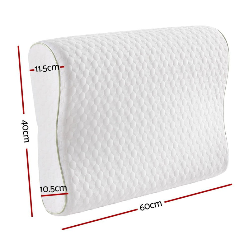 Giselle Memory Foam Pillow Contour Neck Payday Deals