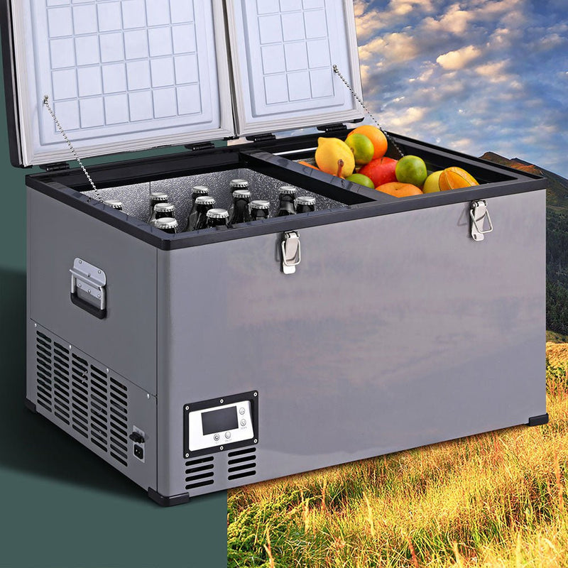 Glacio Camping Fridge 100L Portable Bar Fridges Freezer 12V/24V/240V Payday Deals