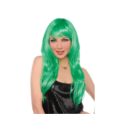 Glamorous Wig Green Costume Accessory x1