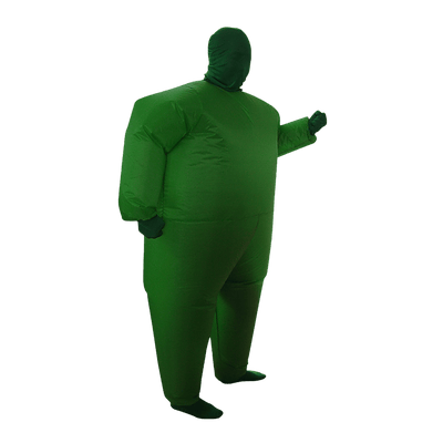 Go Green Inflatable Costume Fancy Dress Suit Fan Operated